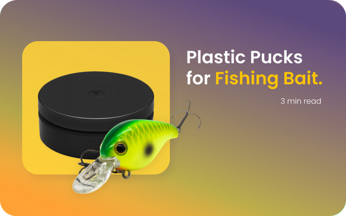 Plastic Tins and Pucks for Fishing Bait