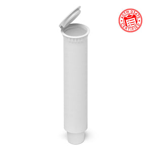 109mm pre roll doob tubes and j-tubes opaque white taper