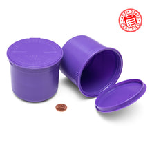 Load image into Gallery viewer, 60 dram half ounce oz pop top jars opaque purple jar
