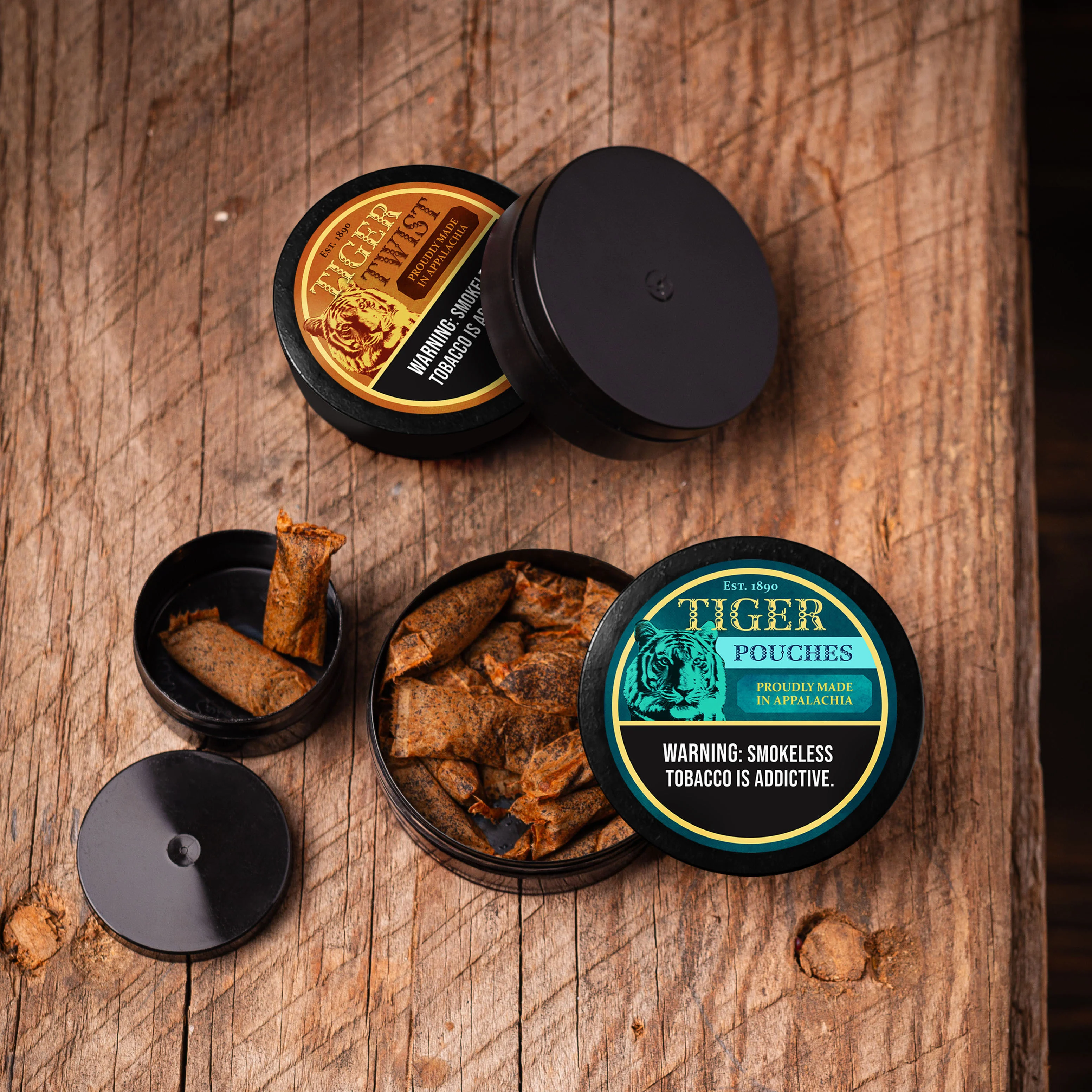 5 Pack 2oz Plastic Chew Cans – 2.5 X 7/8 Inch – BPA-Free Storage Containers