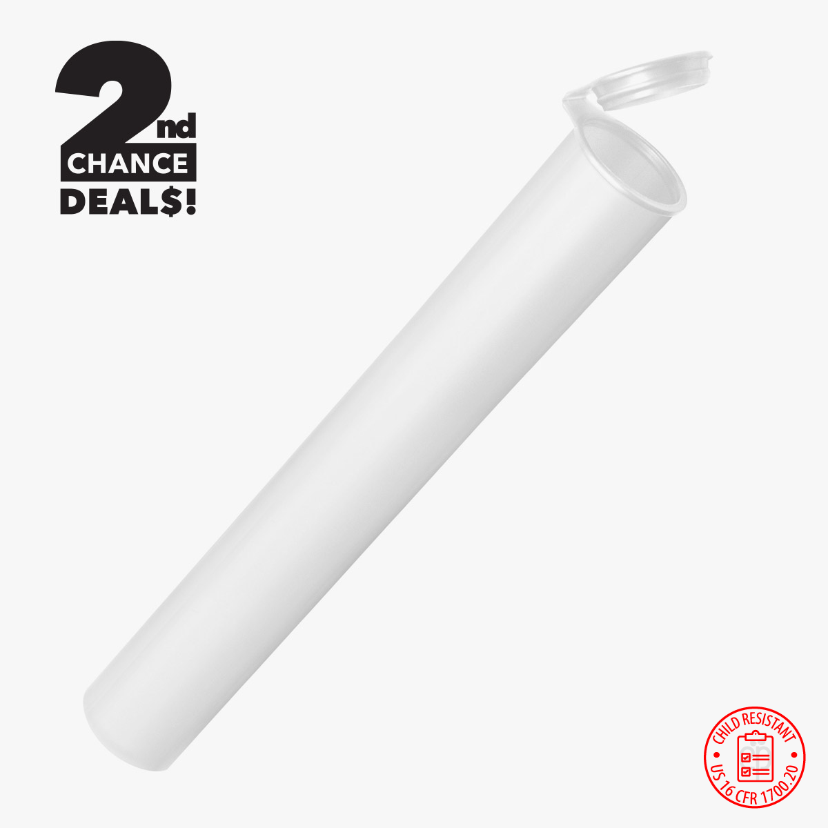 2nd Chance Deals! 116mm Child Resistant Pre-Roll Tubes - 1400 Qty.