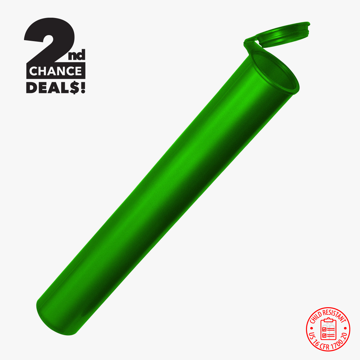 2nd Chance Deals! 116mm Child Resistant Pre-Roll Tubes - 1400 Qty.