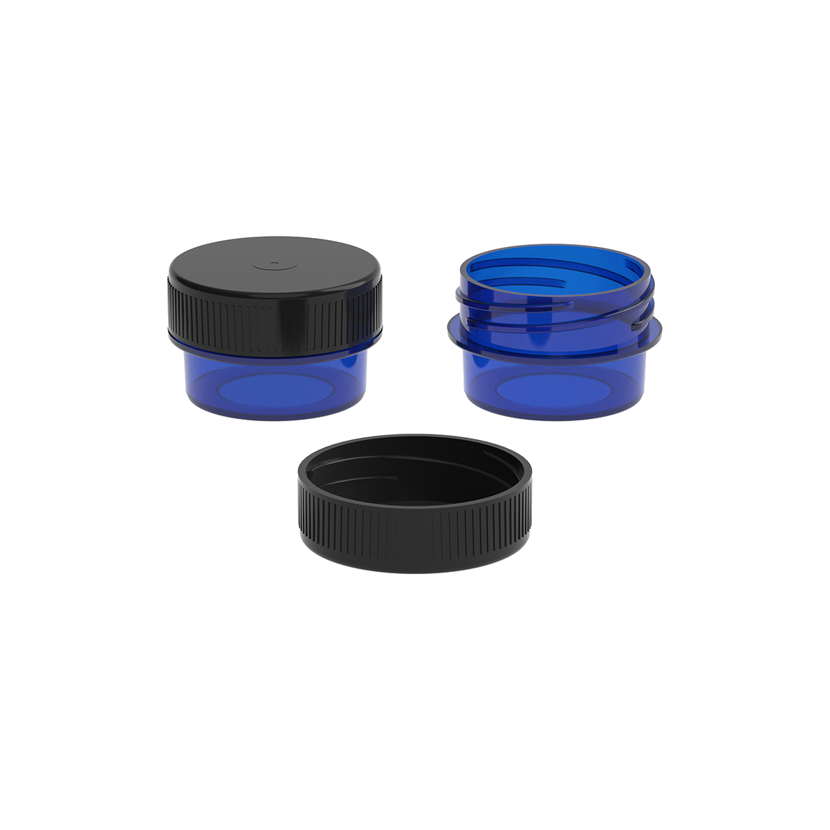 7ml Plastic Screw Top Concentrate Containers - 2500 Qty.