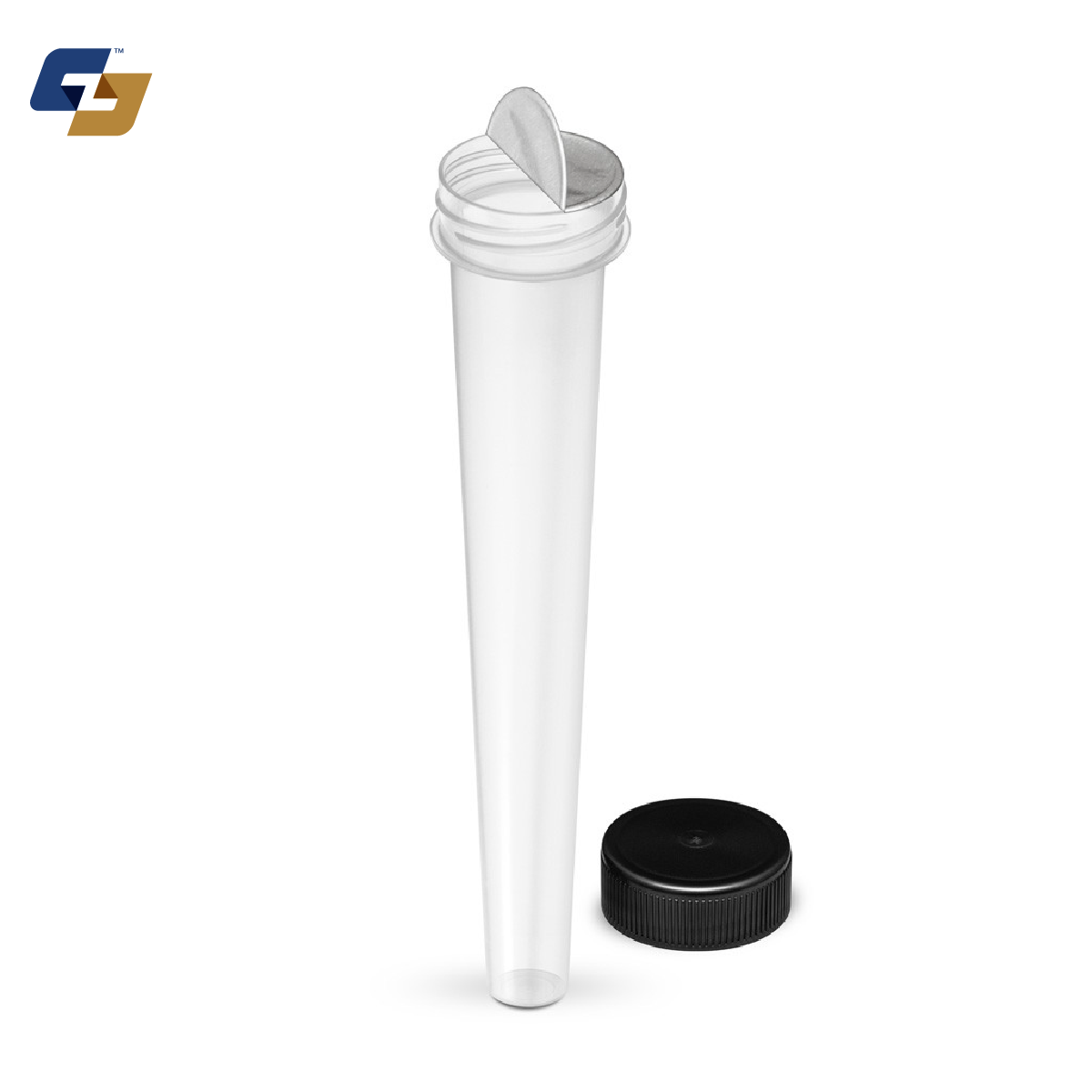 98mm Conical Pre-Roll Tubes w/ Foil Seal - 2000 Qty.