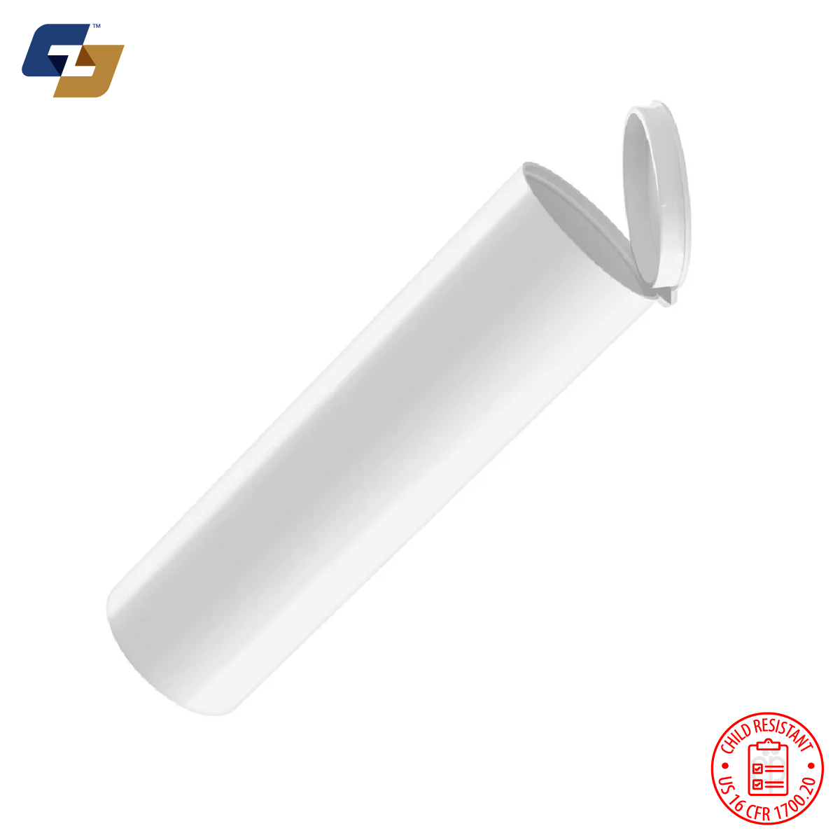 98mm Child Resistant Pre-Roll Tubes (Wide) - 800 Qty.