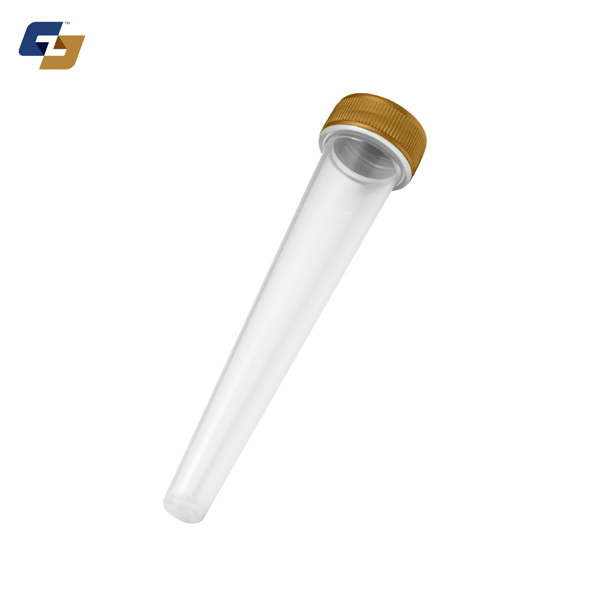 98mm Screw Top Pre-Roll Tubes w/ Gold Cap - 2000 Qty.