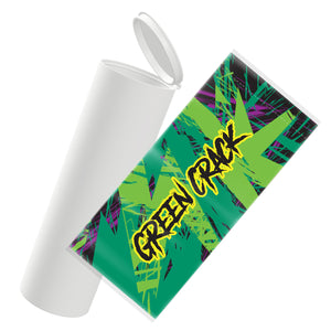 Green Crack Strain Sleeve Labels and Pre Roll Tubes | Free Shipping