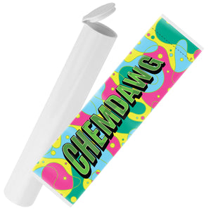 Chemdawg Strain Sleeve Labels and Pre Roll Tubes | Free Shipping