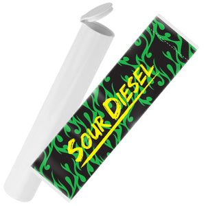 Sour Diesel Strain Sleeve Labels & Pre Roll Tubes | Free Shipping