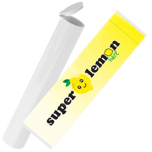 Super Lemon Haze Strain Labels and Pre Roll Tubes | Free Shipping