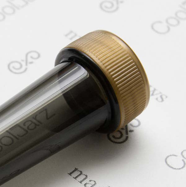 smoke transparent pre-roll cone tube with gold cap
