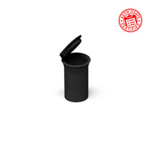 Load image into Gallery viewer, small wax containers 10ml Child Resistant Pop Top Concentrate Container Tubes black 2 dram
