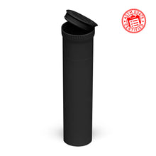 Load image into Gallery viewer, plastic 109mm wholesale pop-top pre-roll tubes opaque black
