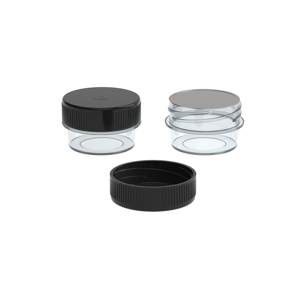 7ml Plastic Screw Top Concentrate Containers w/ Foil Seal - 4000 Qty.