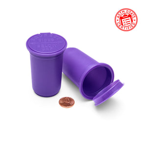 19 dram child resistant rx jars Pop Top Bottles opaque purple 2