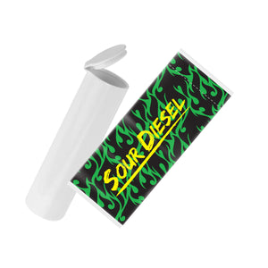 Sour Diesel Strain Sleeve Labels & Pre Roll Tubes | Free Shipping