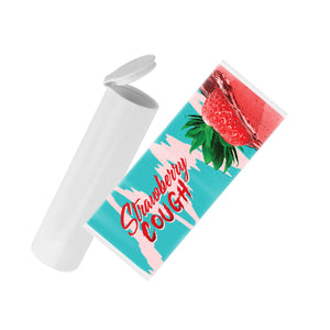 Strawberry Cough Strain Labels and Pre Roll Tubes | Free Shipping