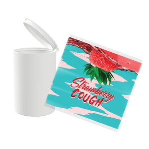 Strawberry Cough Strain Labels and Pre Roll Tubes | Free Shipping