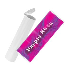 Purple Haze Strain Sleeve Labels and Pre Roll Tubes | Free Shipping