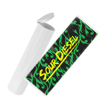 Load image into Gallery viewer, Sour Diesel Strain Sleeve Labels &amp; Pre Roll Tubes | Free Shipping
