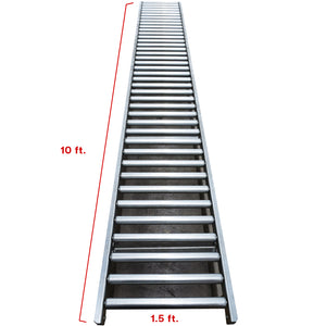 SST Heavy Duty Gravity Roller Conveyor System Add on with Storage Bins for (CoolJarz™ SST) Shrink Sleeve Machine