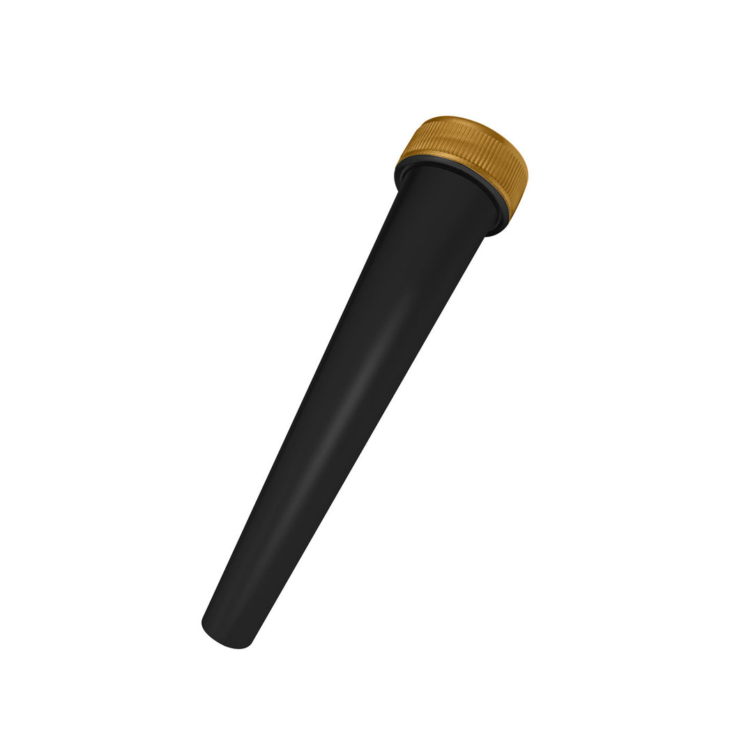 black opaque pre-roll cone tube