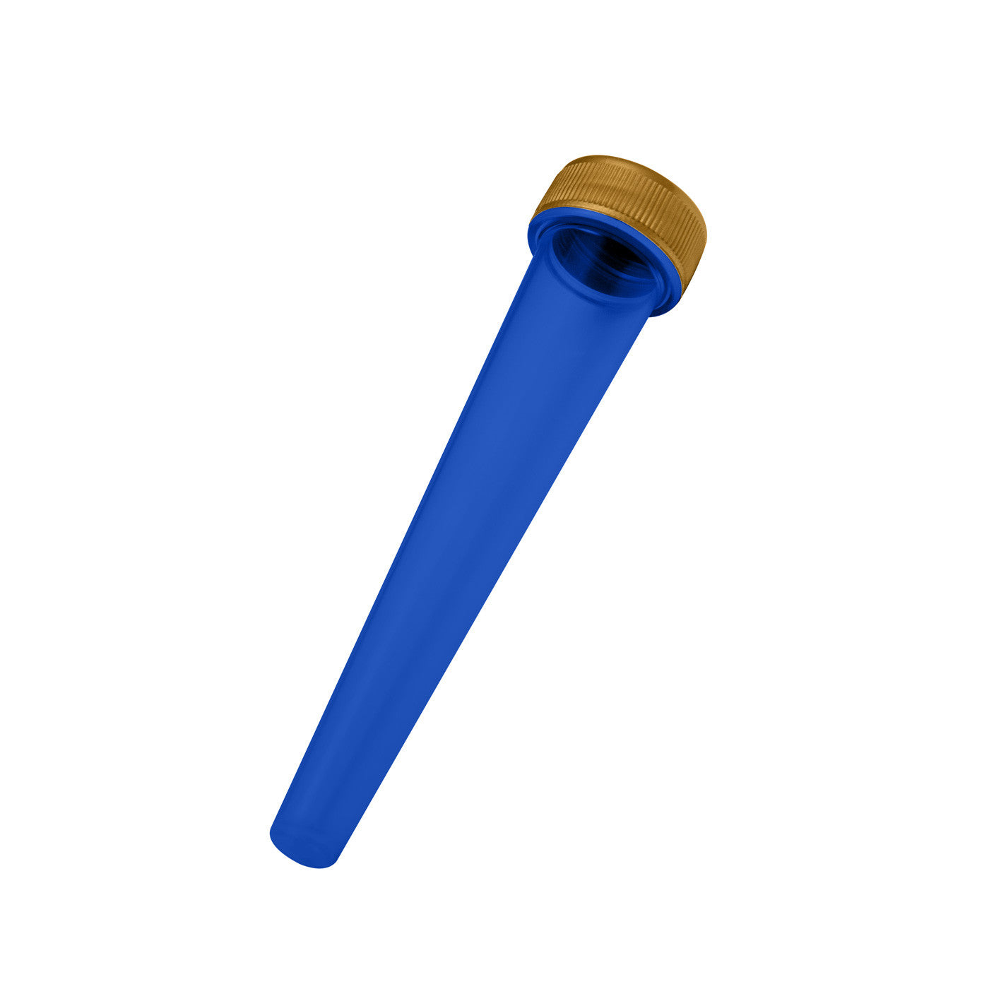 blue transparent pre-roll cone tube