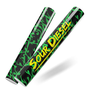 Sour Diesel Strain Sleeve Labels & Pre Roll Tubes | Free Shipping